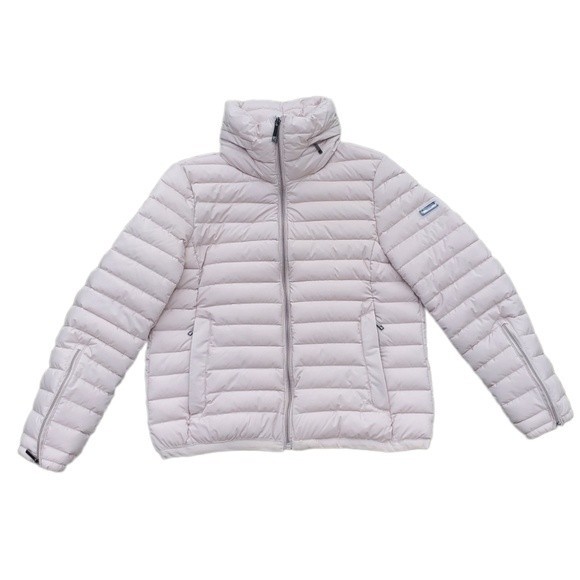 NWT BCBGMAXAZRIA Buttermilk Women's Large Puffer Coat - Picture 1 of 15